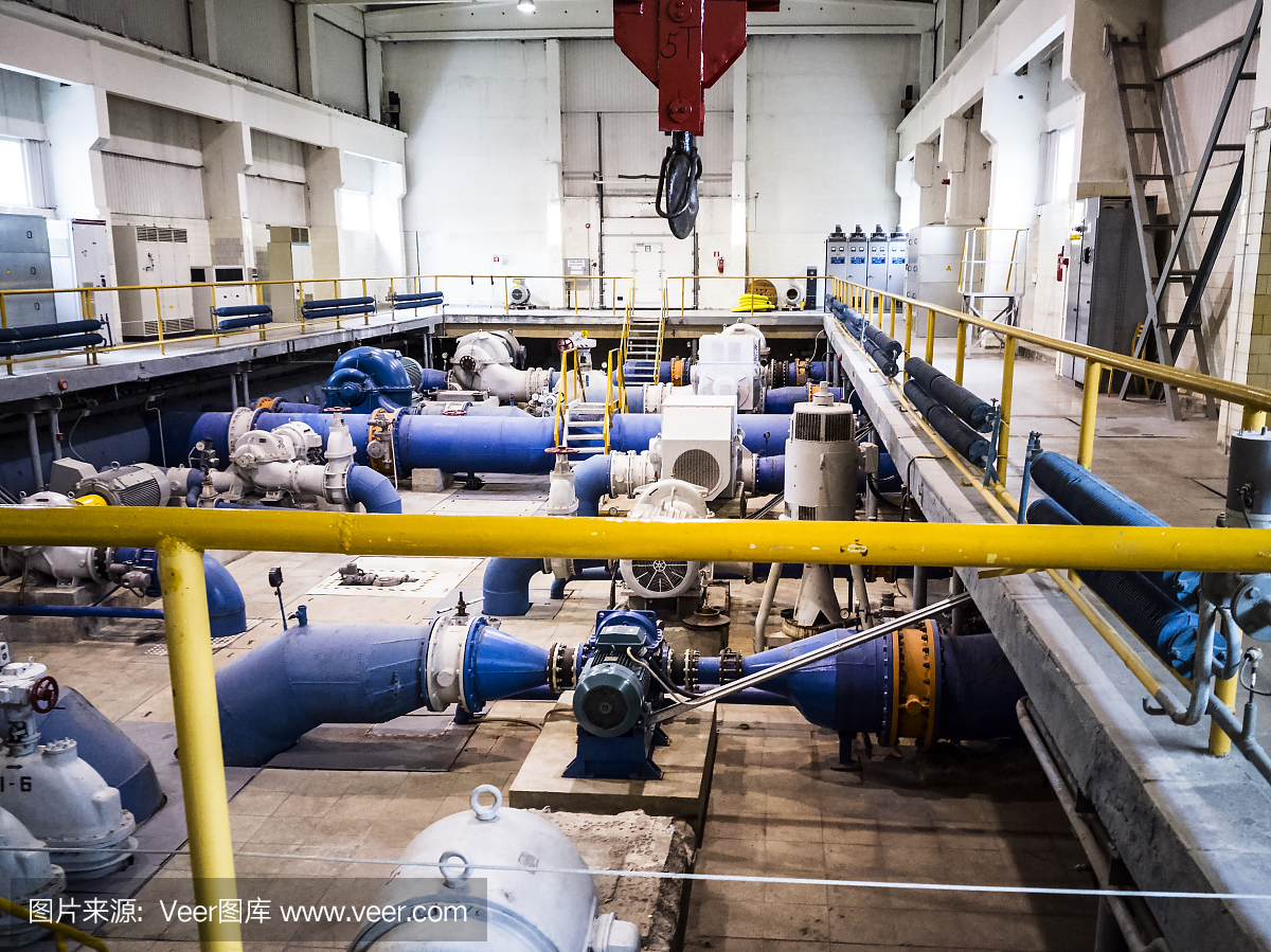 舊泵站。工業對象。